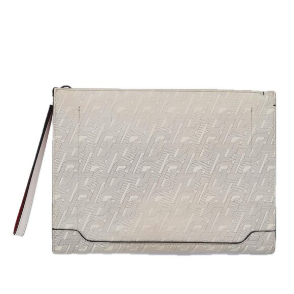 Christian Louboutin Clutch Bag Enamel White Auth - Picture 8 of 16